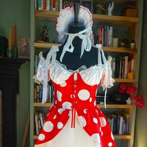 Dolls Kill Princess Toad Costume - Mushroom Kingdom Mini Dress